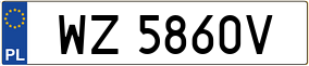 Trailer License Plate